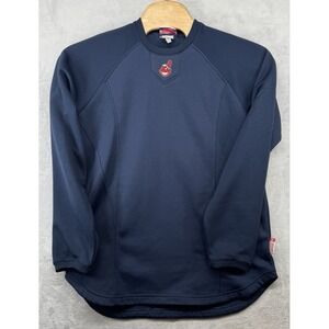 Majestic Cleveland Indians MLB Baseball ThermaBase Long Sleeve Shirt Size M READ